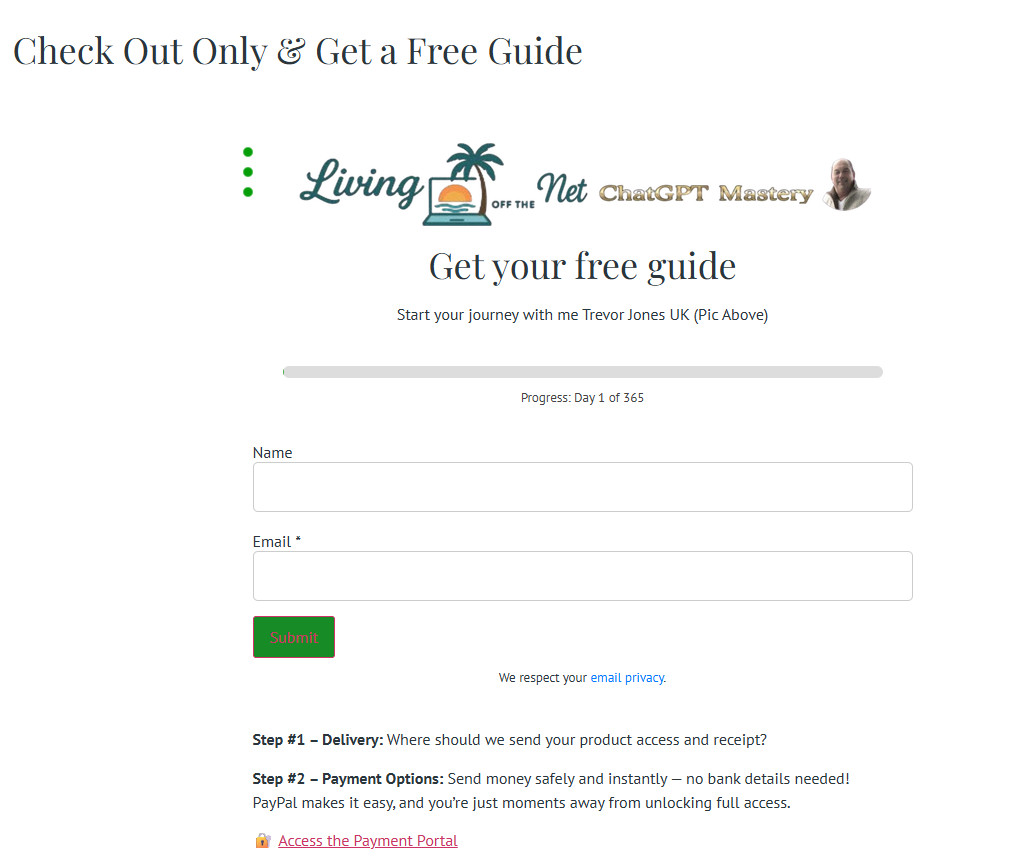 Living Off the Net image Of Opt-in Form