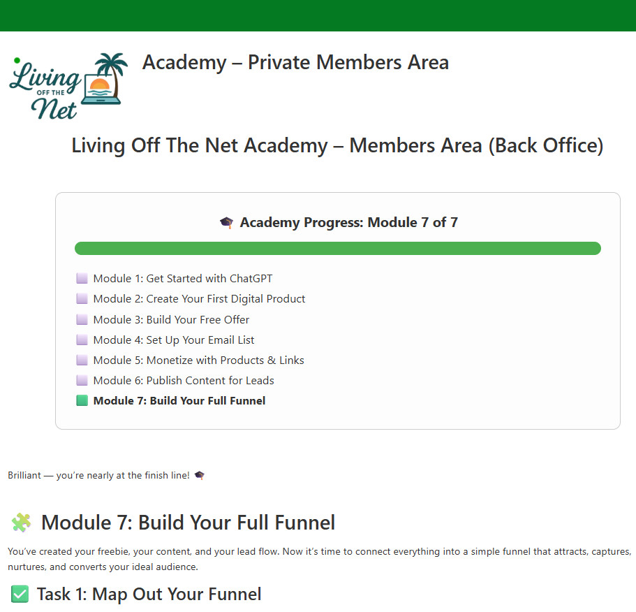 Module 7 Build Your Funnel